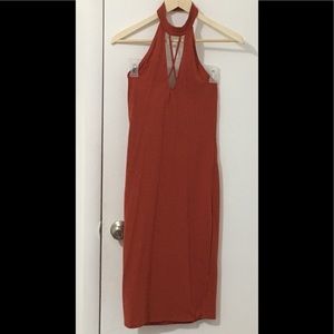 Orange Body Con dress